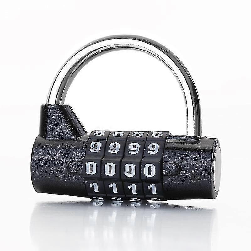 4 Character Combination Padlock Black