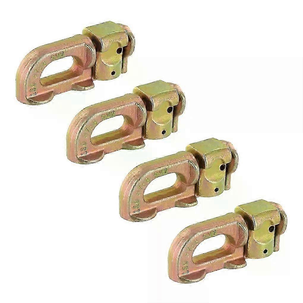 4Pcs/set Tie-Down Anchor Points Cargo Control L Track Double Stud Fit For Truck Van Trailer L Track Rails