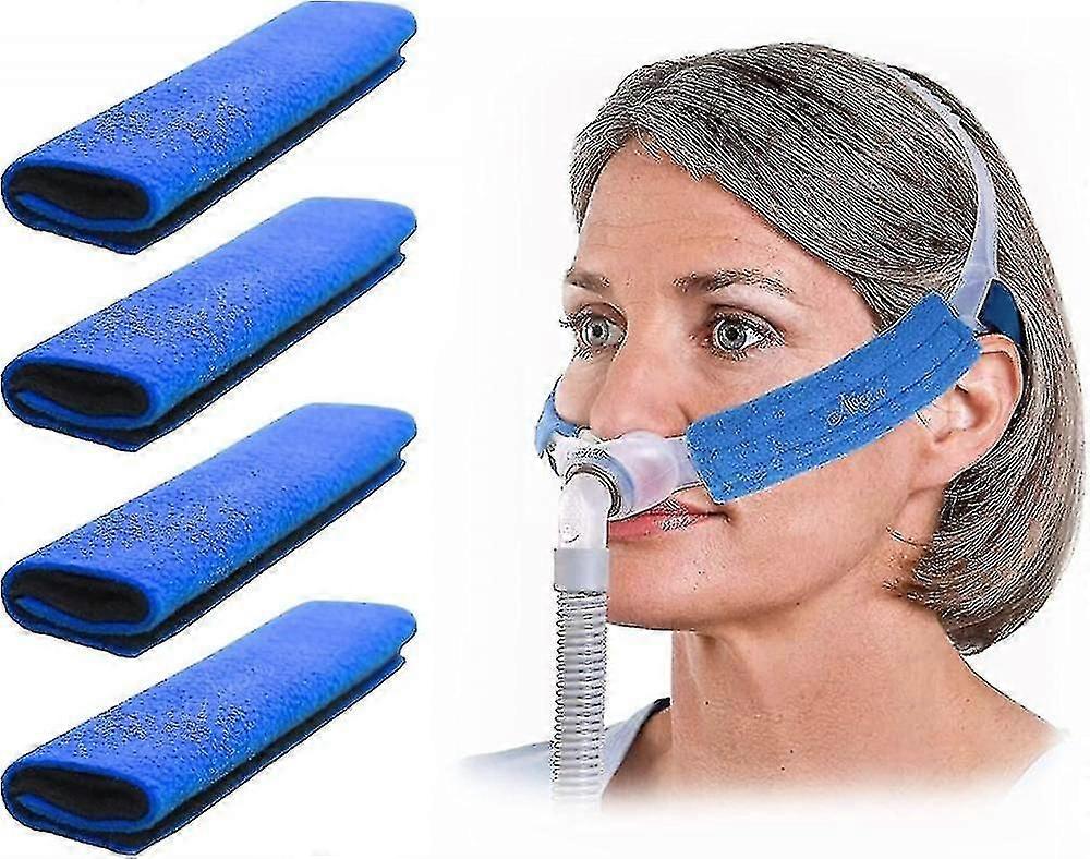 4-חבילות Cpap רצועות כיסויים, להקל על הלחץ של פנים Cpap רצועות נוחות רפידות נוחות, כריות פנים Cpap, כריות כרית Cpap - hy