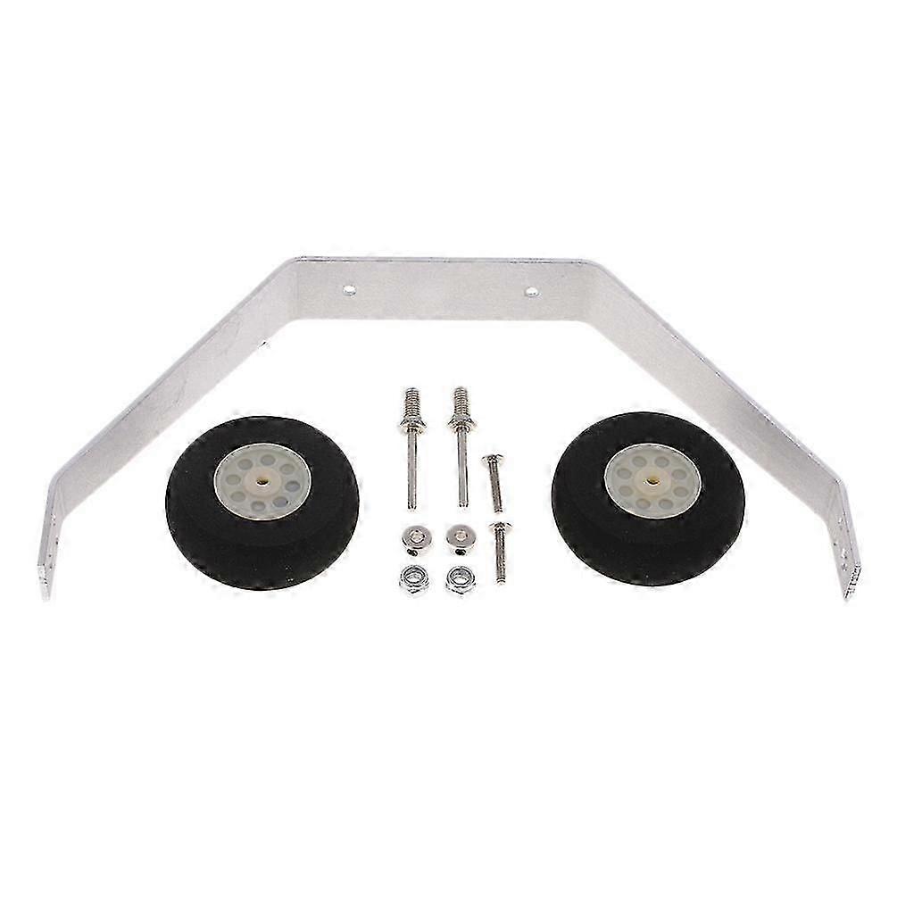 Aluminum Alloy Landing Gear w/Steering Wheel For 25-40 Level RC Plane