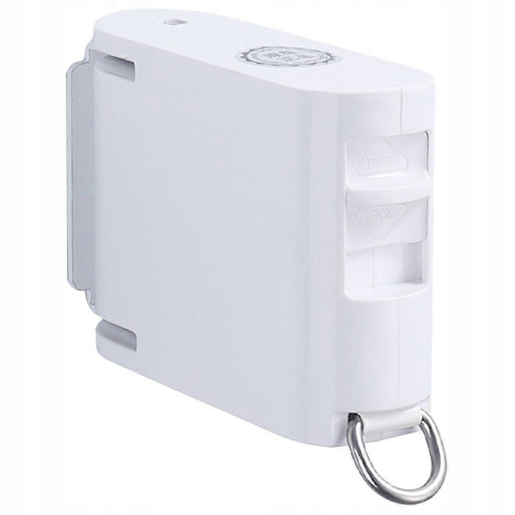 4.2m Clothes Drying Line Retractable Square White