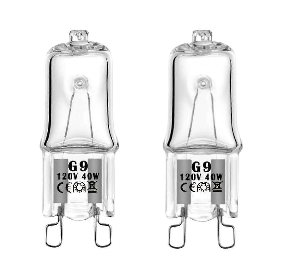 2 Pack Halogen Oven Light Bulb G9 WB25T10102 for GE Electrolux Kenmore Range Replace 318946400