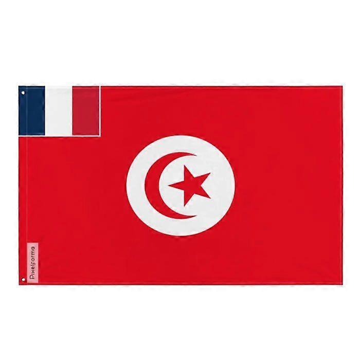 Flag - French Protectorate - Tunisia - 128 x 192 cm - Polyester - Double-sided printing