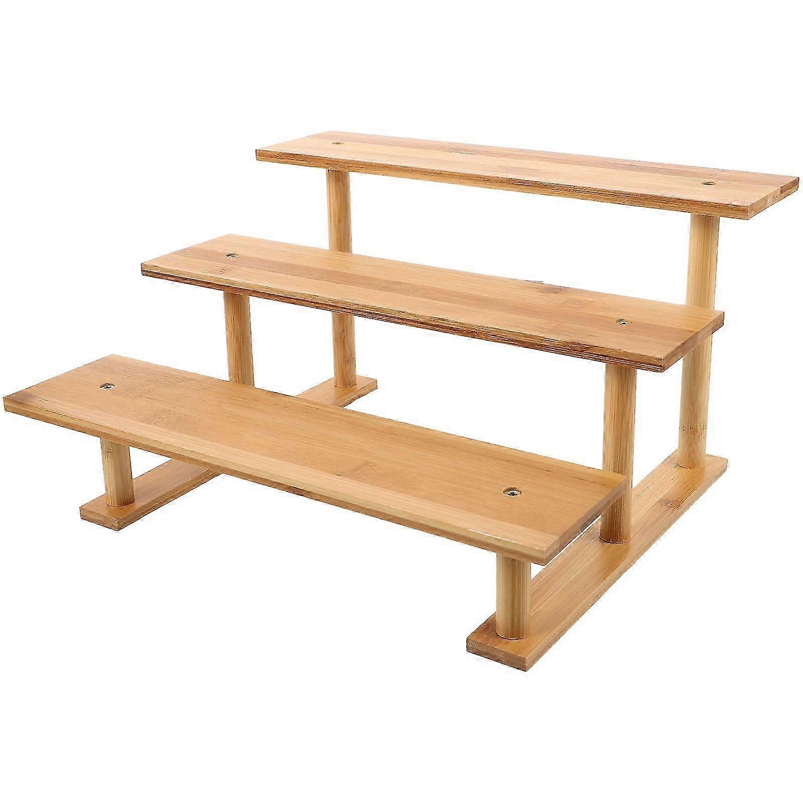 Planta de madera de 3 niveles para la decoración del hogar