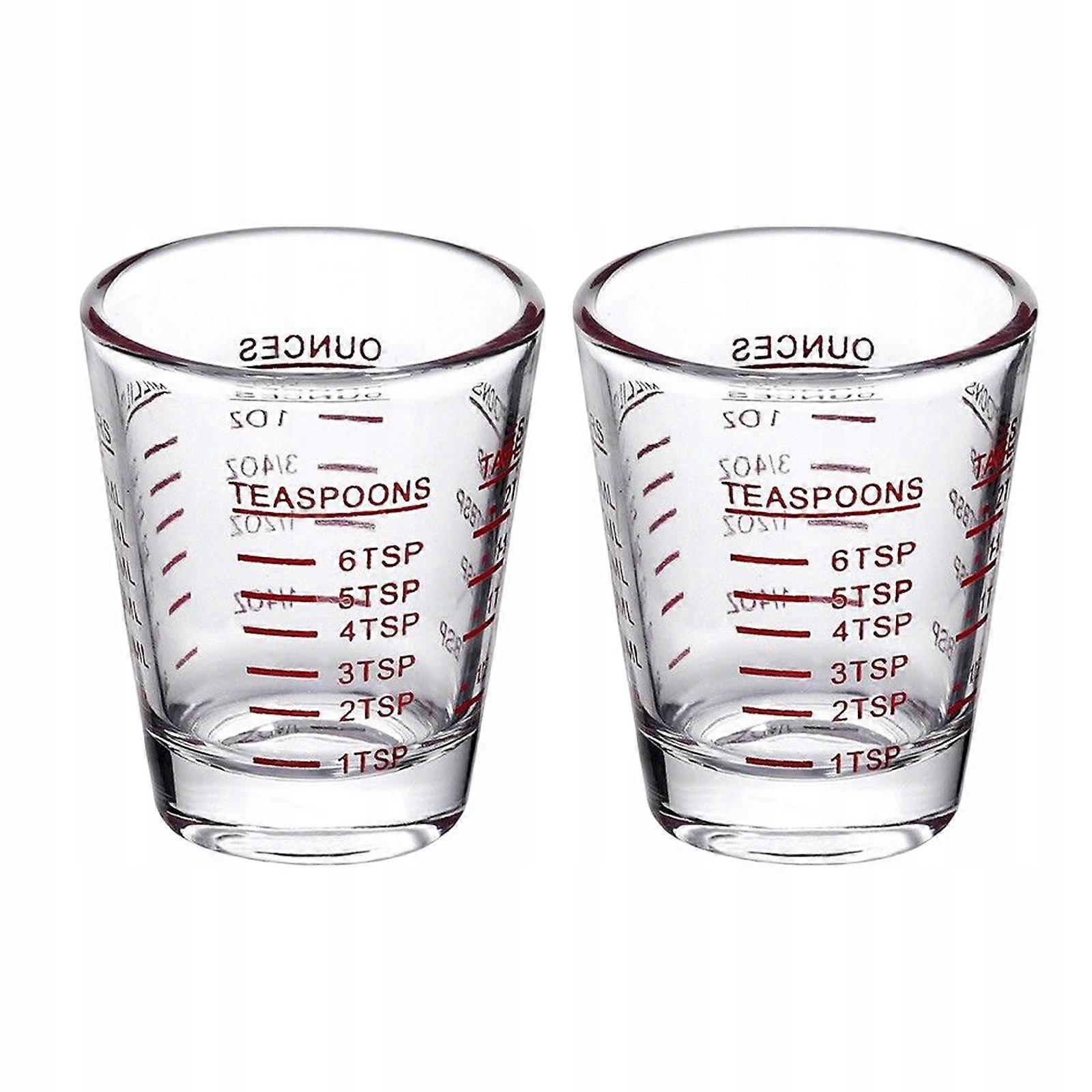 2pcs Coffee Measuring Cup, Transparent Mini