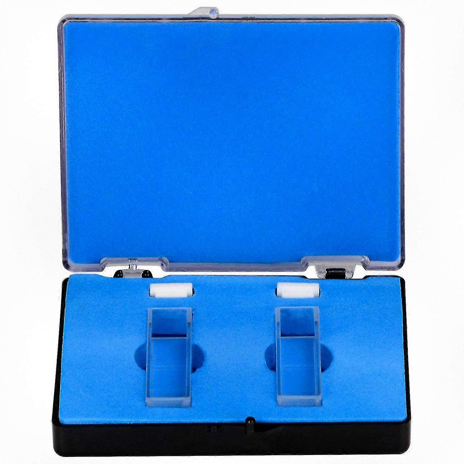 Quartz Cuvette Set, Spectrophotometer Cuvettes with 10 Mm Path Length, 45mm Height, 3.5 Ml Capacity - Pack of 2