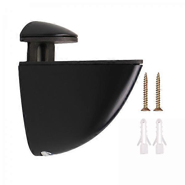 3x Sturdy Glass Shelf Bracket with Adjustable Mounting Support for Home Office