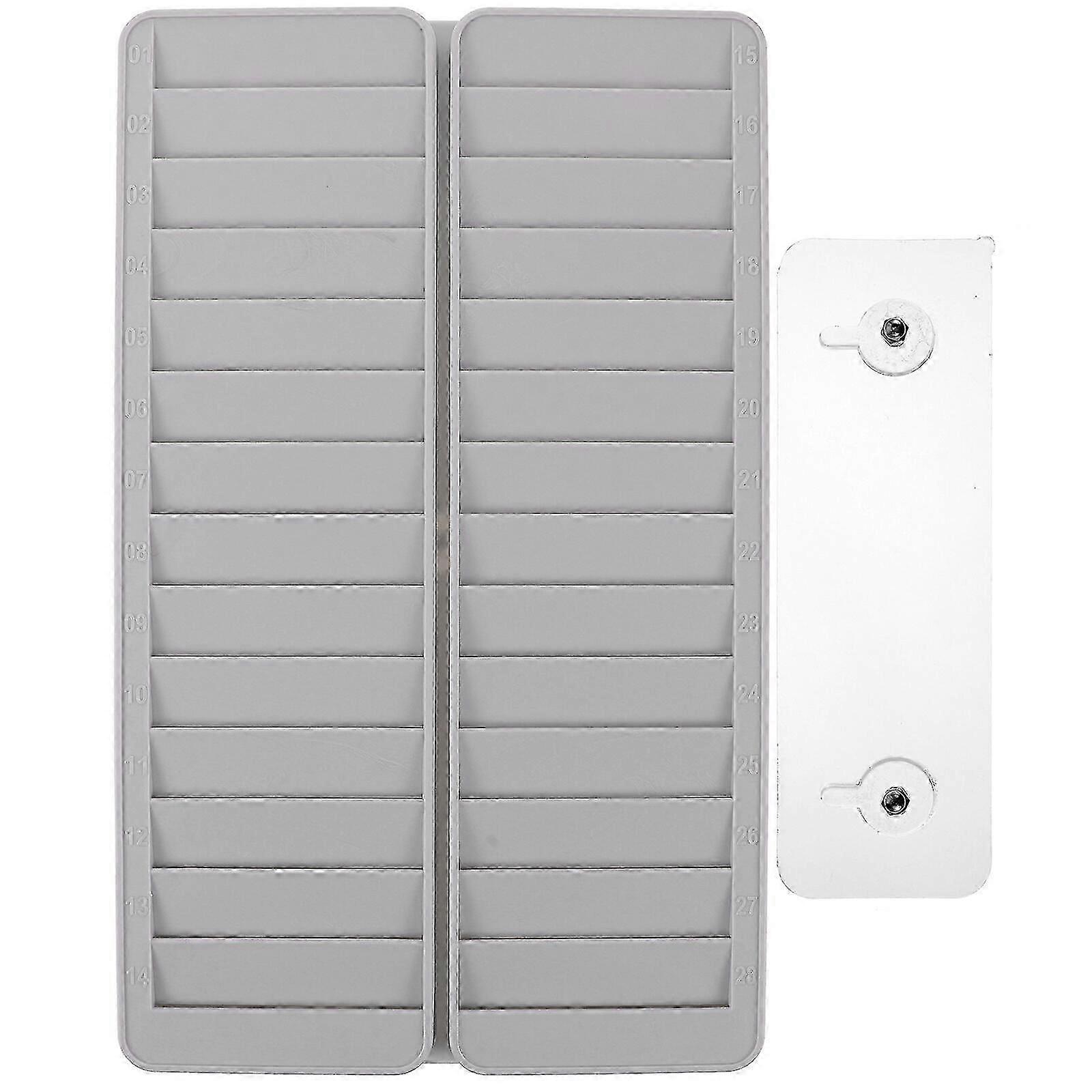 Wall Mounted Retractable Time Cards Holder for Office Attendance