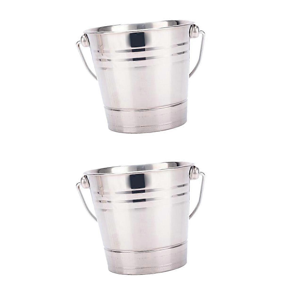 Champagnerwanne Eimer Eiskübelkühler mit Griff 1,5L/2L