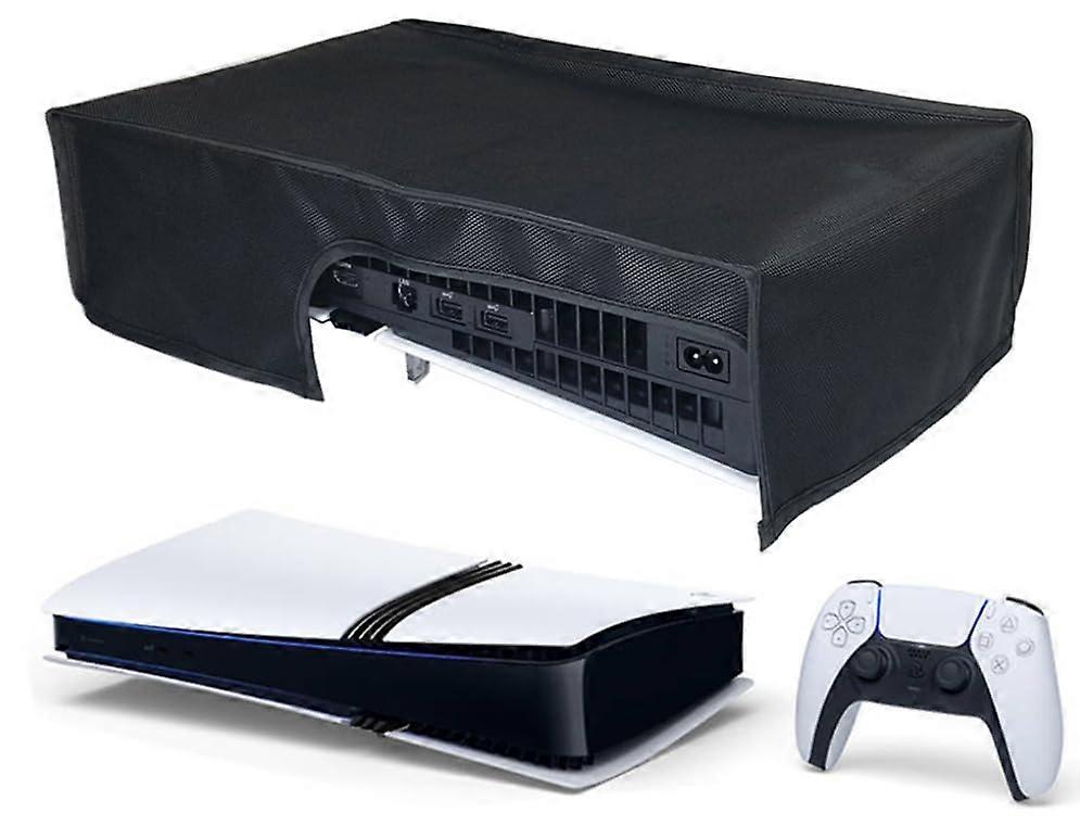 Cover Horizontal for PS5 Pro/PS5 Slim/PS5, Protective Cover Dustproof, Custom for PS5 Pro (Black)