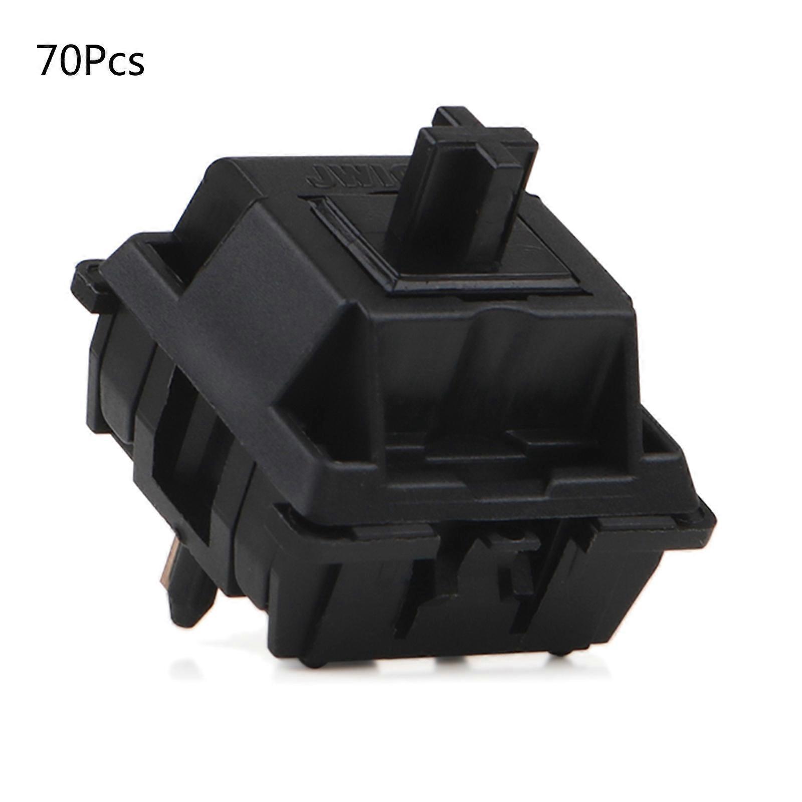 Nylon Black Switches For Customized Mechanical Keyboard JWICK Switch Smooth Linear 58.5g Force Core Lubricated Shaft