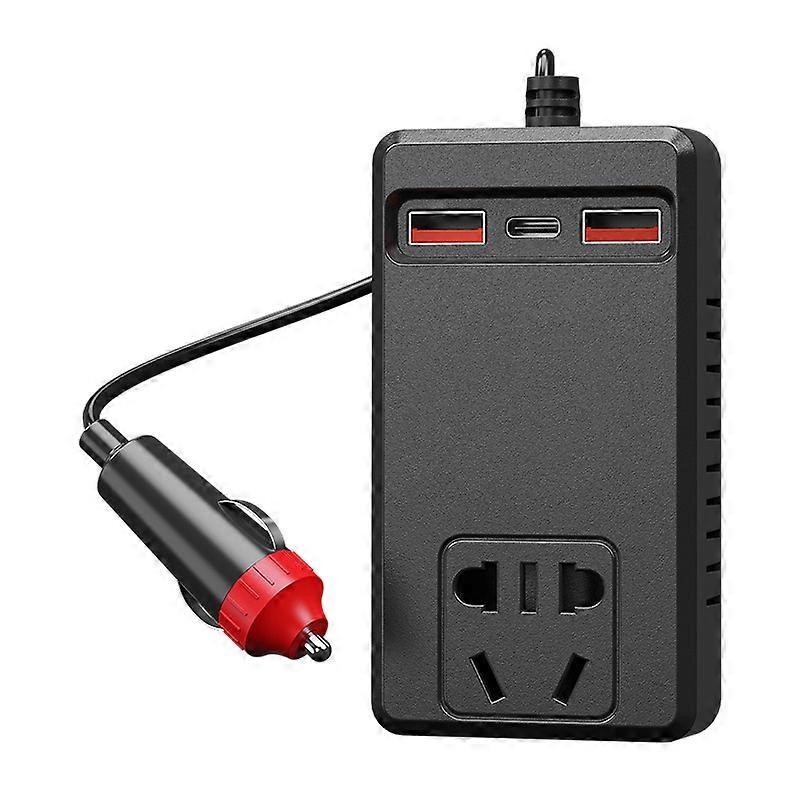 Universaali 150 W auton invertteri DC 12V / 24V - 110V / 220V automaattinen virtamuunnin USB Type C -laturit auton invertteri IPhonelle