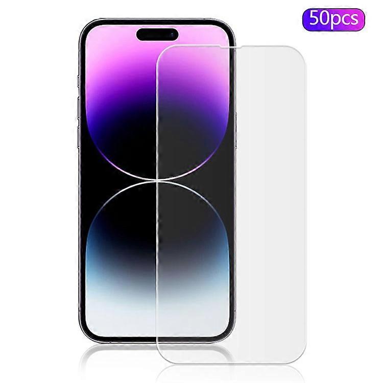 MOCOLO 50Pcs Compatible For iPhone 15 Pro Tempered Glass Screen Protector High Transparency