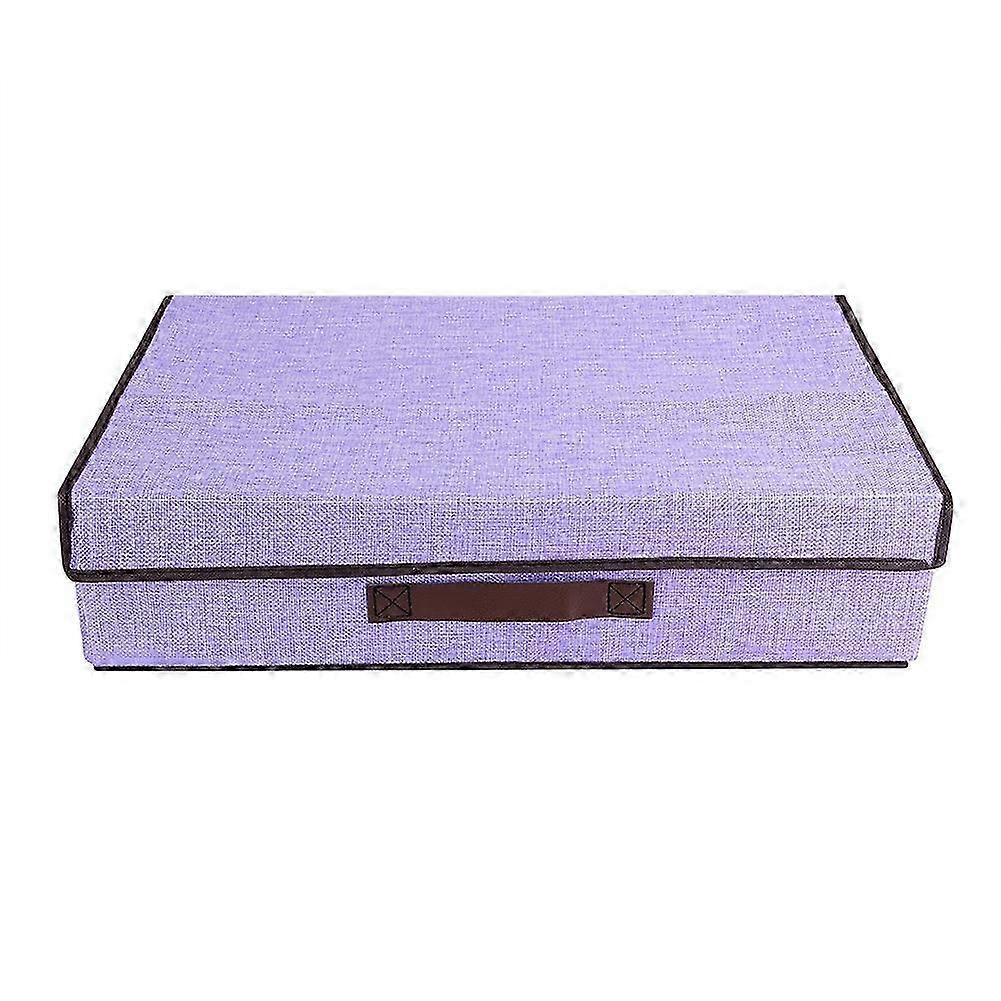 折りたたみ式パープルクローゼットオーガナイザー（ネクタイ、スカーフ、靴下収納ボックス）