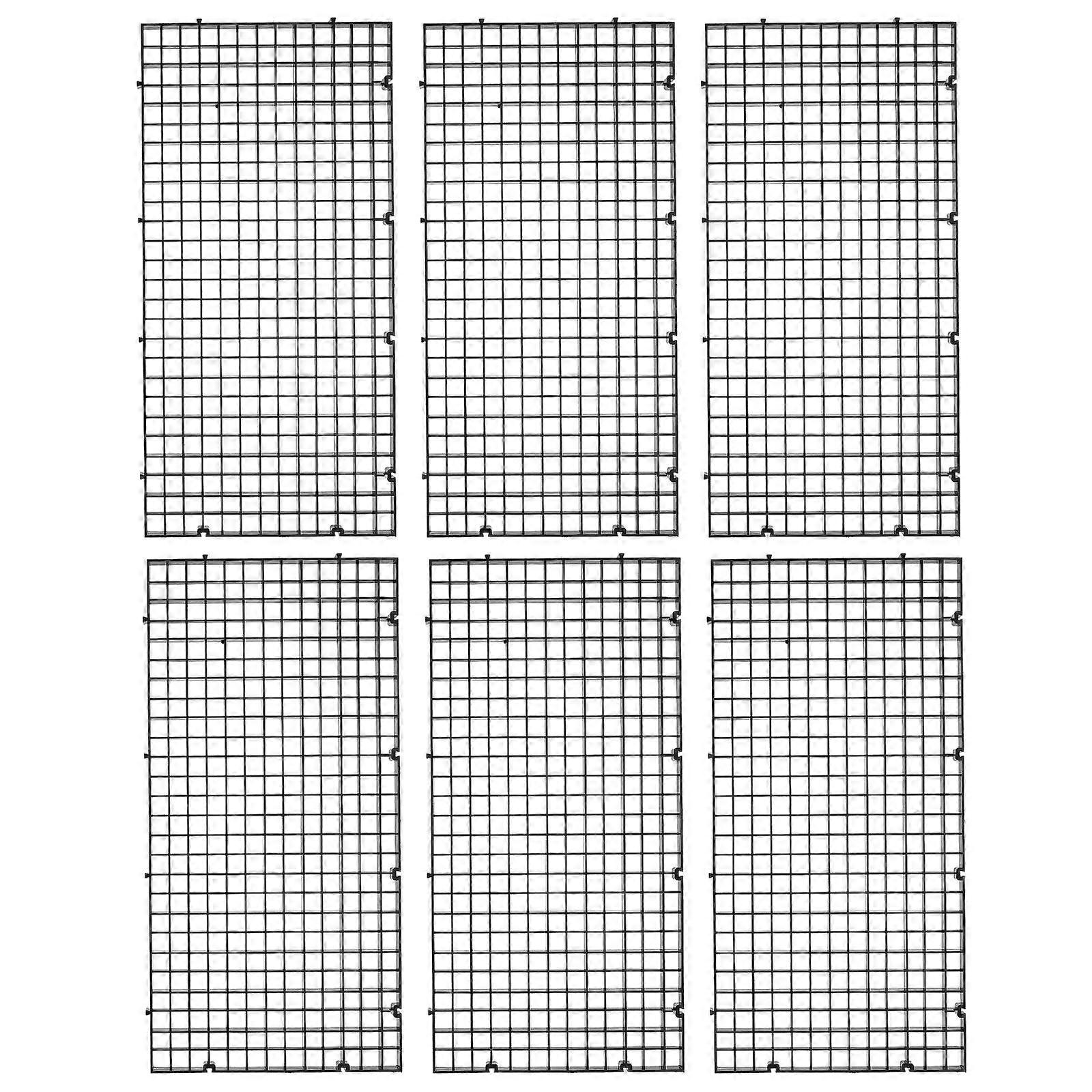 6pcs Aquarium Divider Grids for Fish Tank Separation Plastic Partition