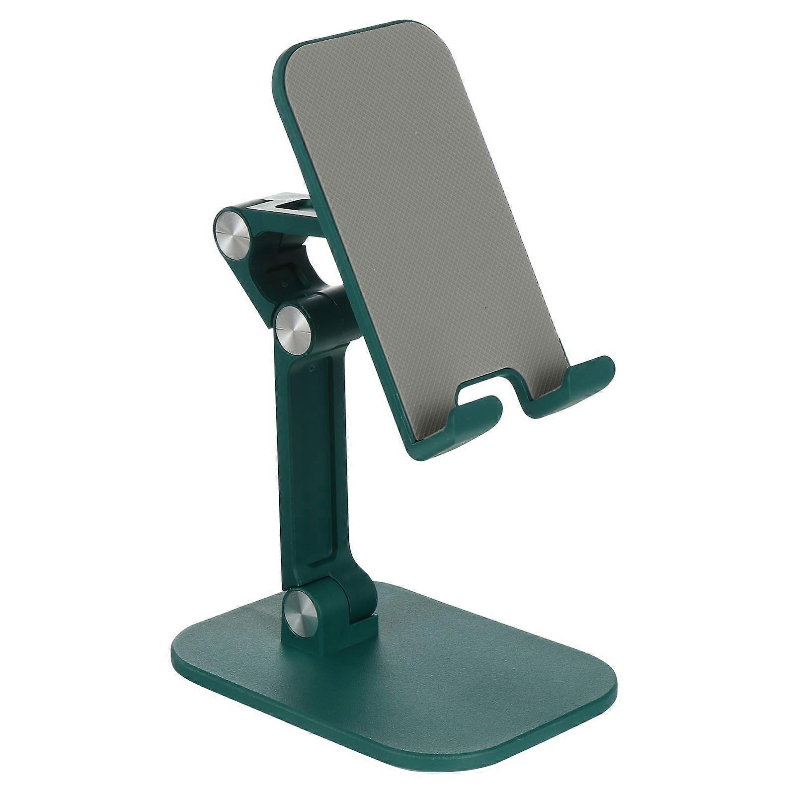 Green ABS Phone Holder with Solid Base for Home Use Frees Hands while Using Phone or Tablet 1pc
