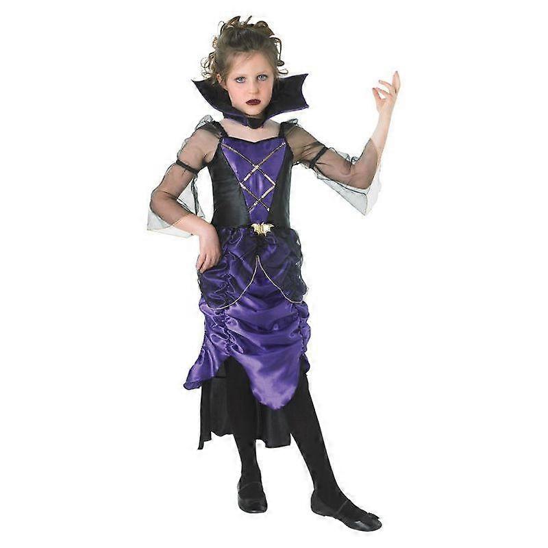 Extra lila Mädchen Gothic Vampiress Kostüm