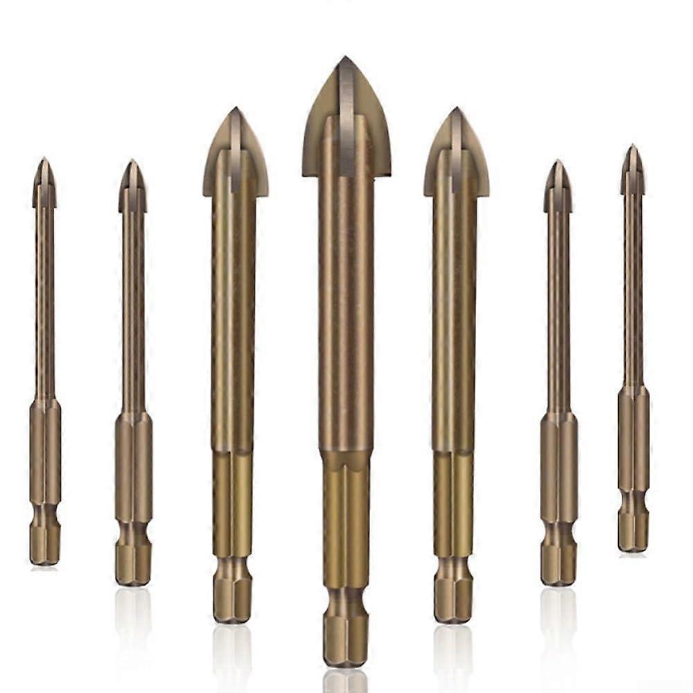 Cobalt Step Drill Bit, Multifunction Cross Alloy, 12 mm, For Acrylic, Steel And Hard Metals, 8 mm Step