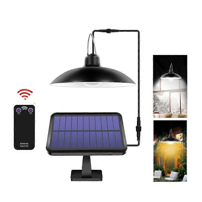 2W Solar Hanging Lamp Solar Lights with Remote Control, Shed Light Hanging Lamp