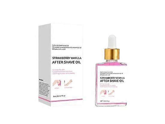 Huile après-rasage fraise vanille femmes pour une peau lisse, prévenir les poils incarnés et la sécheresse, huile après-rasage douce