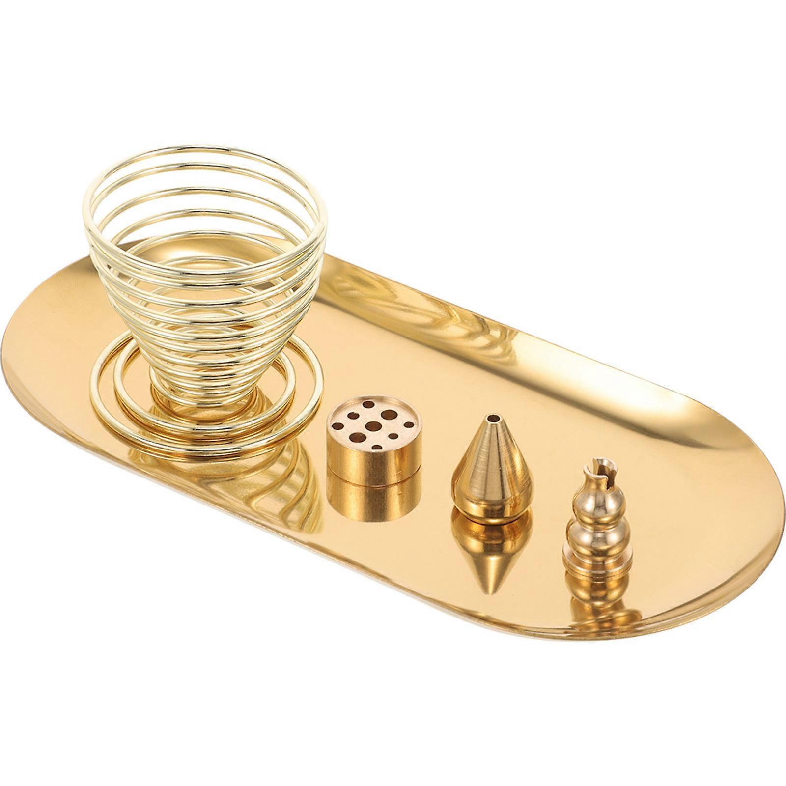 Incense Tray Stress Reduction Portable Outdoor Camping Meditation Room 1Set