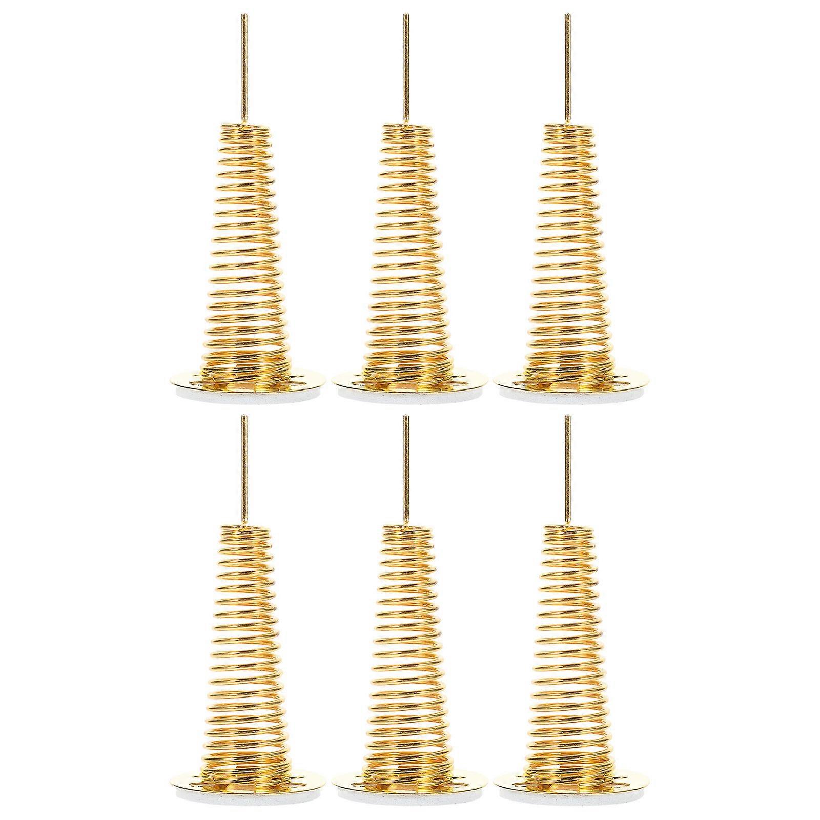 Decorative Mini Dollhouse Display Stand Iron Plastic Craft Exhibition 6Pcs