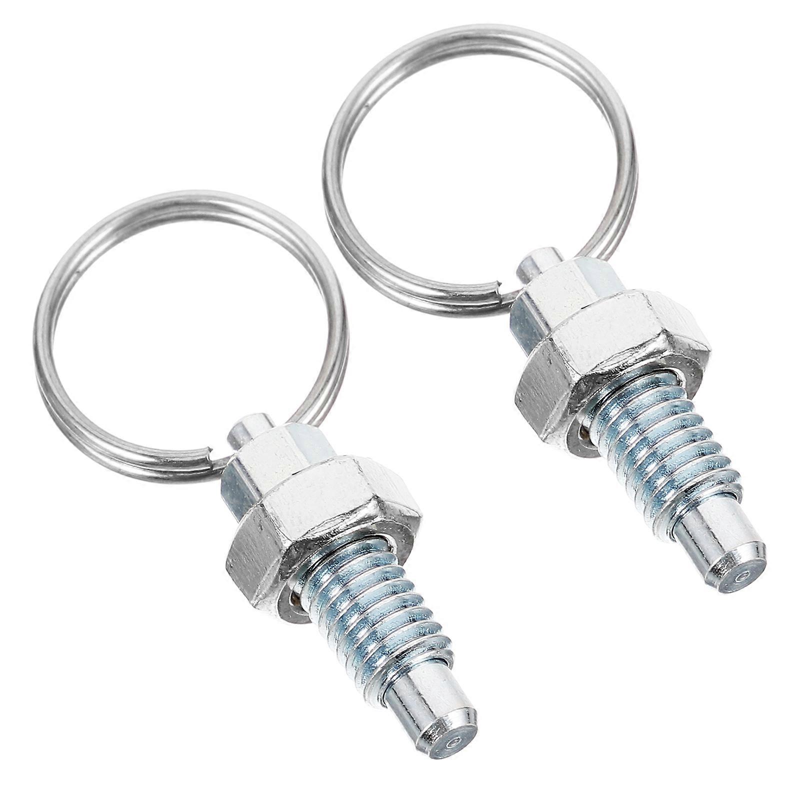 Retractable Spring Plunger with Pull Ring, Stainless Steel, Non Locking, for Mechanical Applications and Versatile Spring Pin Latch Use