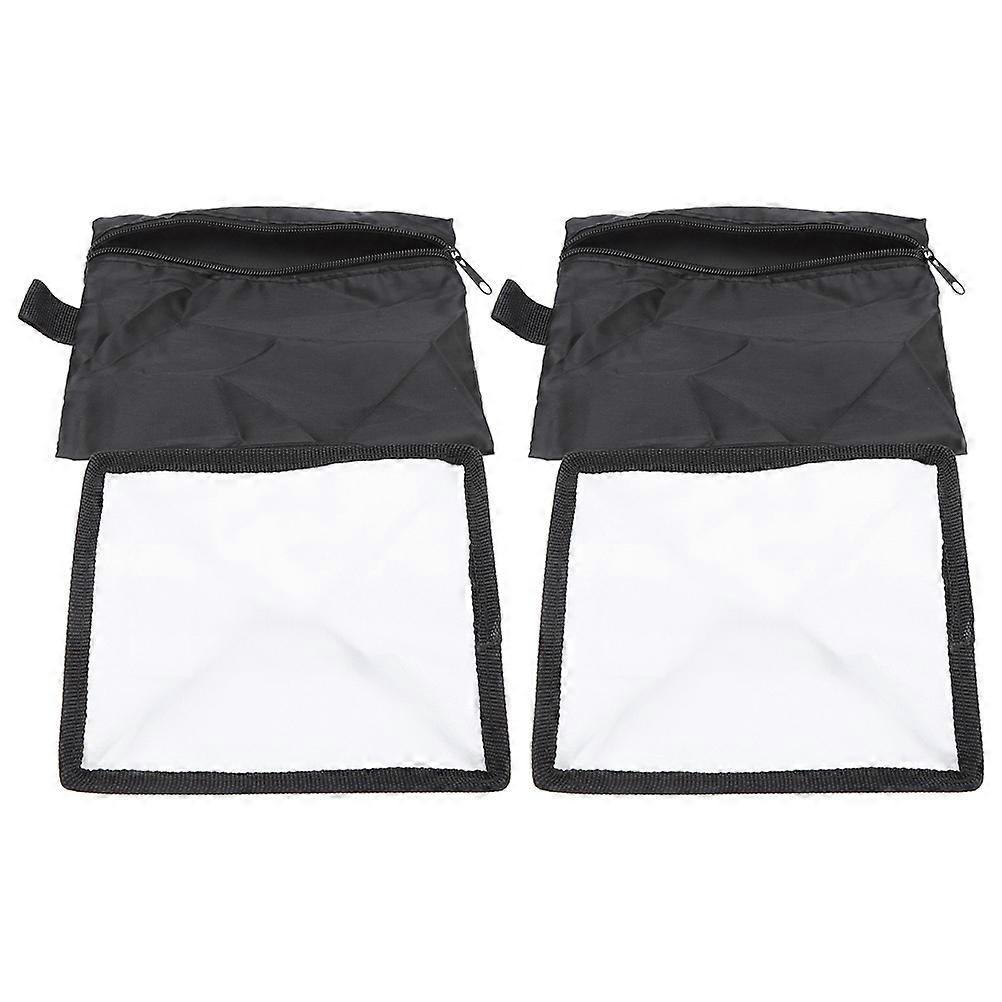 Black Diffuser Sock Square 17x15cm Light Diffusion for Photography 2Set