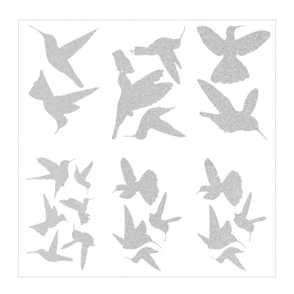 Collision Window Decals For Birds Hummingbird Sticker Anti-collision Removable 6Pcs