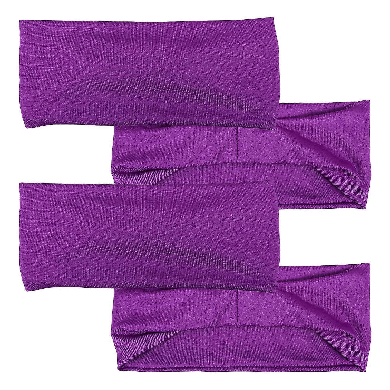 Headband For Running Women Sports Headbands Violet Color 23.00X8.50X1.40Cm 4Pcs