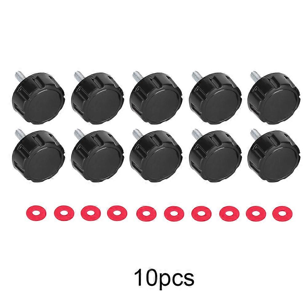 10 Pcs Practical Durable Screw Caps with Gaskets for Fishing Reel Handle