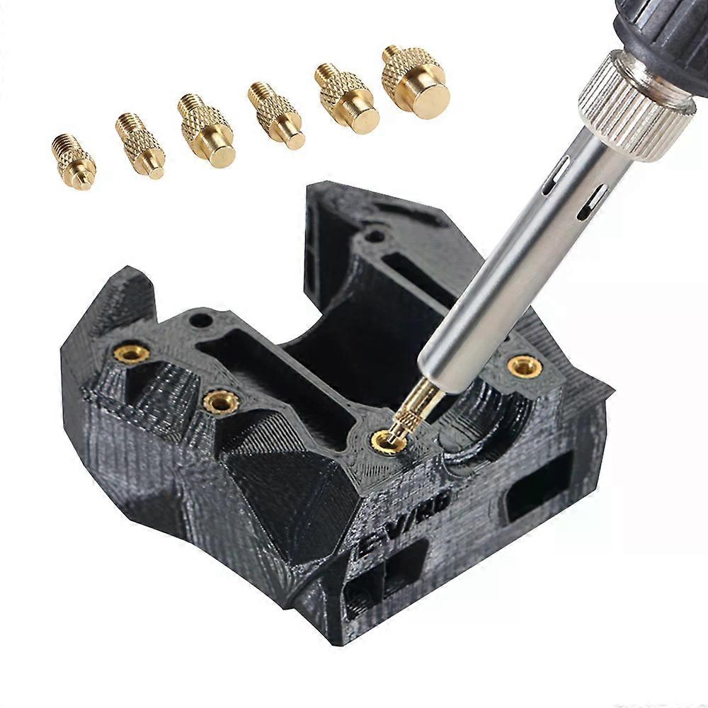 Heat Insert Nut Iron Tip M2 M3 M4 M5 M6 M8 Brass Thread Embedded Kit Heat Setting Tool for Plastic 3D Printer