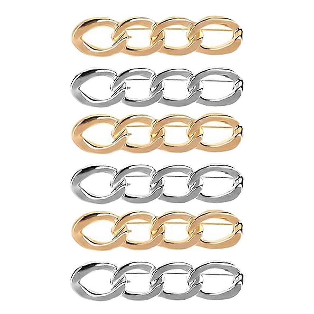 6pcs Decorative Waist Tightener Clips for Jeans, Durable Adjusters for Snug Fit, Prevent Slipping for Pants and Skirts, Detachable Jean Button
