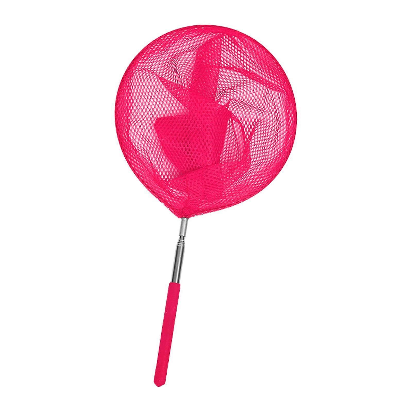 Fishing Net For Kids Telescoping Handle Stainless Steel Foldable Pink Model 1
