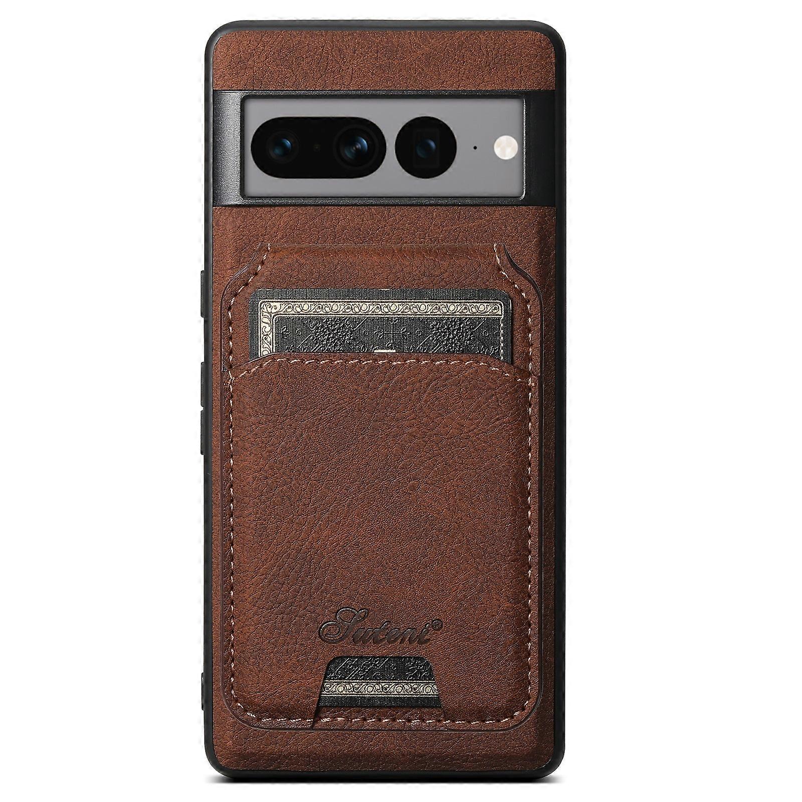 Iphone 13pro H16 Kahverengi Manyetik Kart Tutucu Kablosuz Şarj Standı Deri Zz786 Kılıf