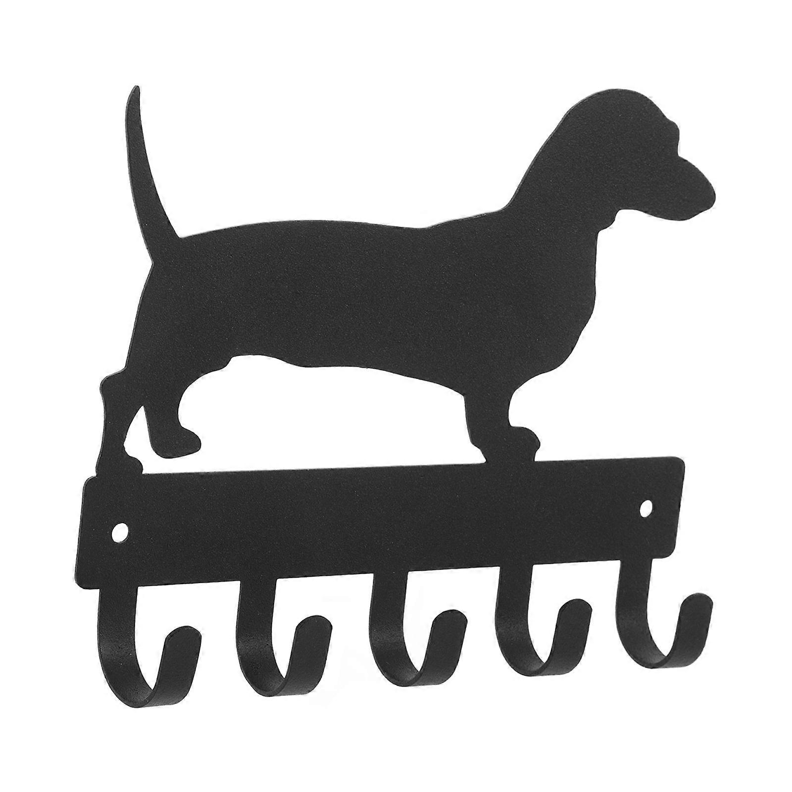 Dog Key Holder Metal Hook for Wall with Decorative Function