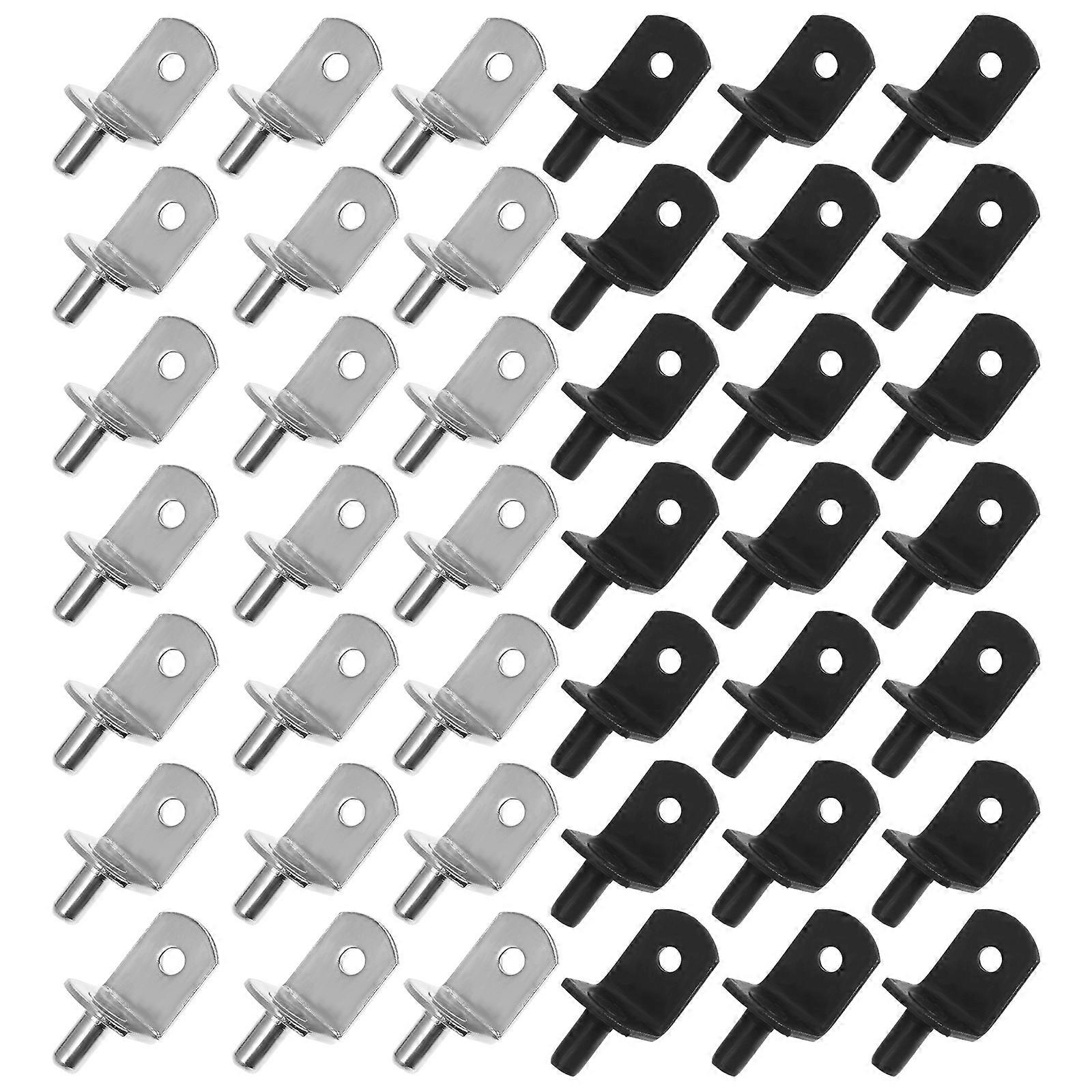 80pcs Durable Shelf Support Brackets Fixing Pegs for Cabinets Bookcases – Easy Install Home Organization Accessories