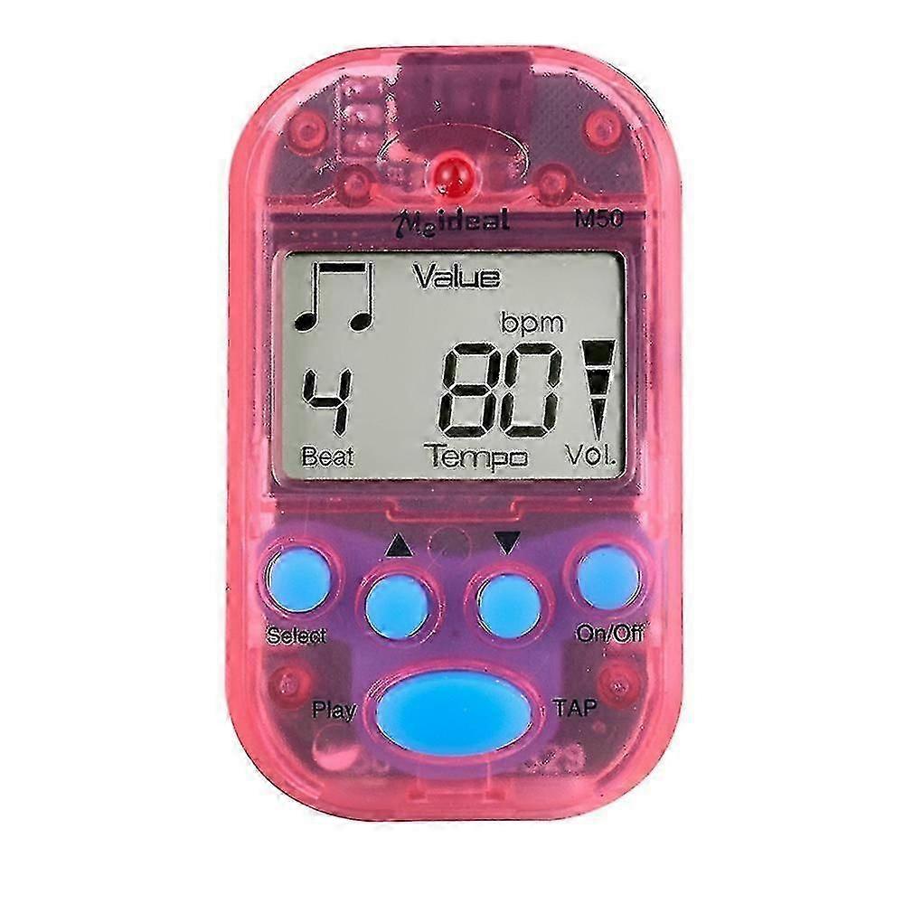 プロフェッショナルメトロノームM50デジタルLCDクリップオンチューナーメトロノムギターピアノミニメトロノモミュージカル