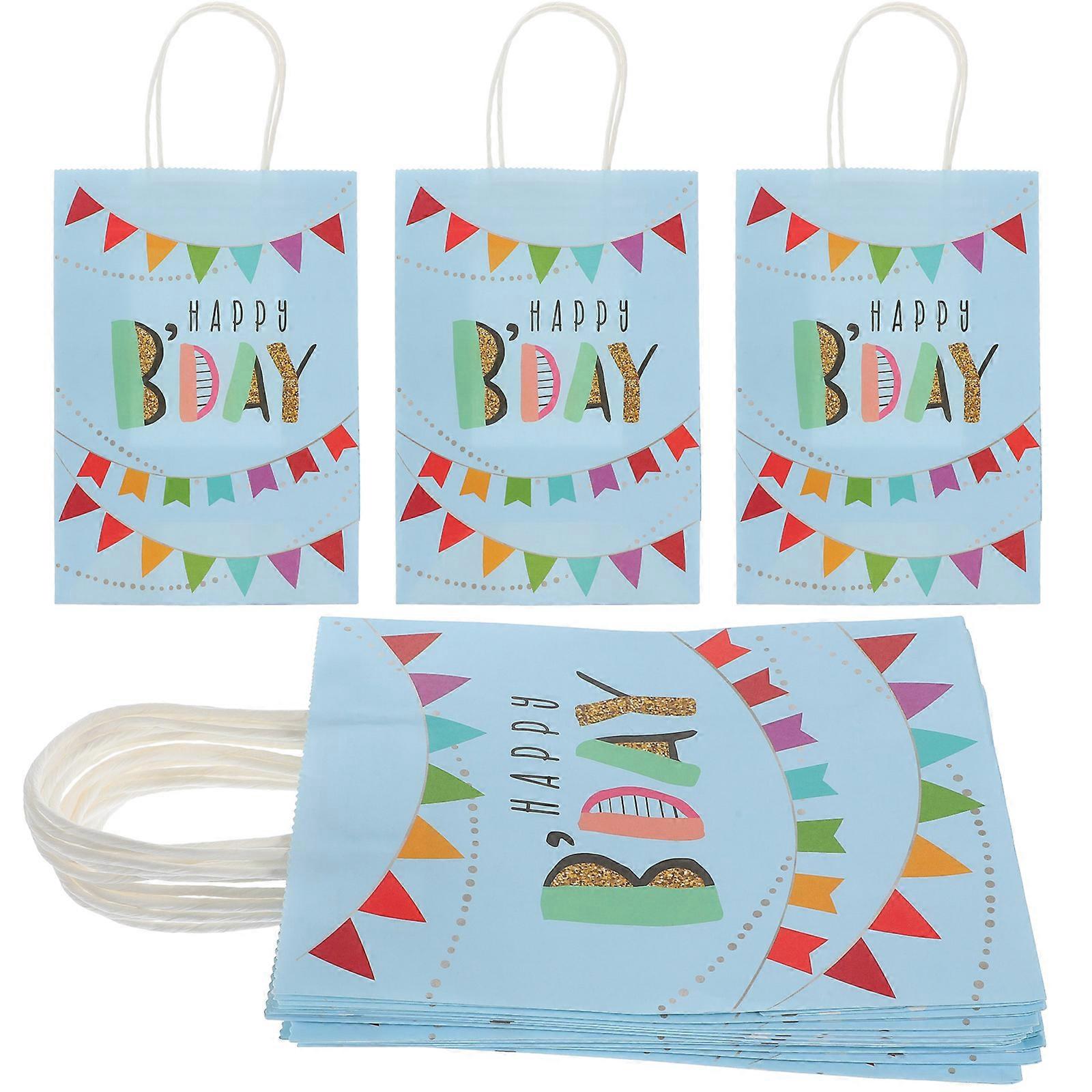 Candy Bags For Birthday Party Present Bags Paper Festival Style Children Treat Bags 24Pcs