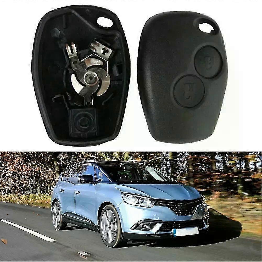 FINDME Black 2-Buttons Car Remote Key Fob Case Shell Fit For  Renault Dacia Modus Clio 3 Twingo Key Shell Without Blade