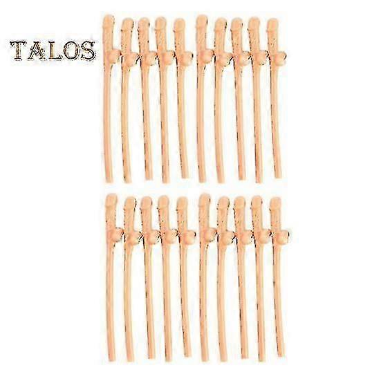 20 قطع مضحك شرب القش الغذاء الصف BPA الحرة شكل فريد على نحو سلس حافة الجدة حزب القش شريط الملحقات