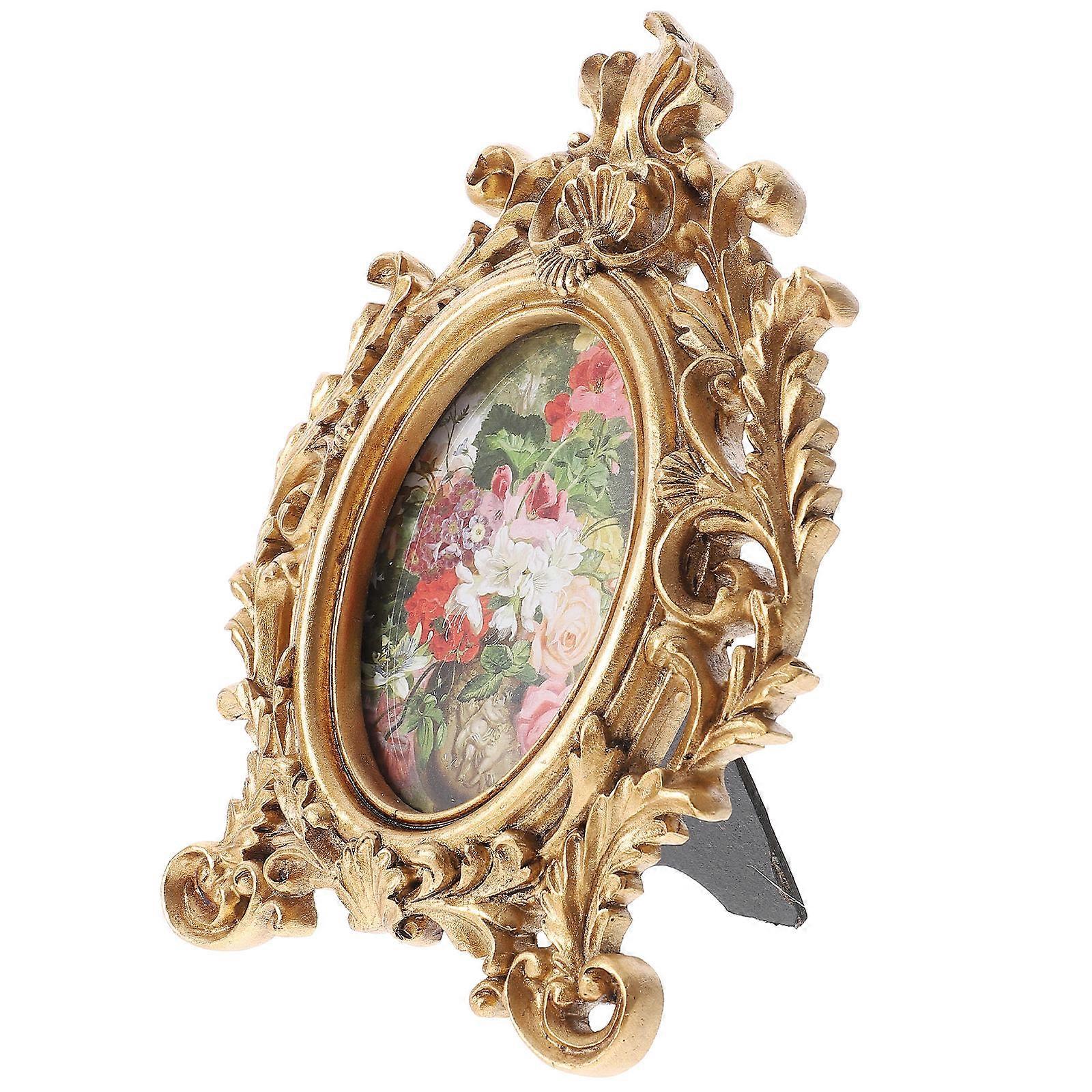 Picture Frames Ornaments Resin Desktop Displaying Photos Home Decor 16X10.5CM 1Pack