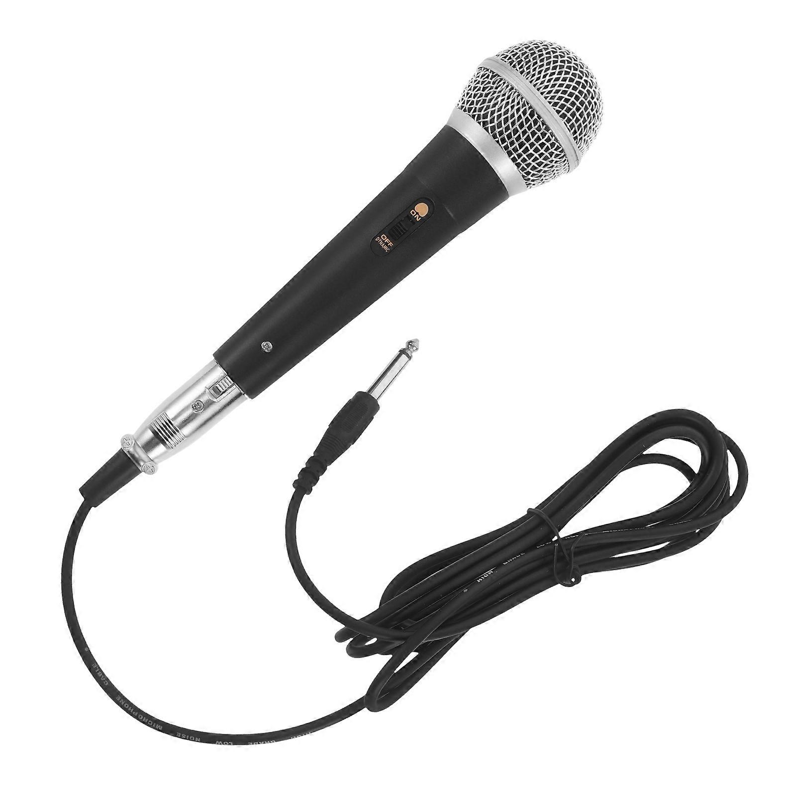 Microphone For Singing Handheld Dynamic Vocal Mic With Feedback Suppression Professional Singing Microphone For Speaker System Stage Performances 1Set