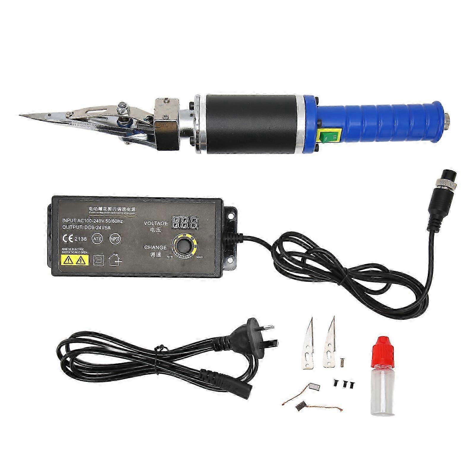 Electric Scissors 200w Adjustable Speed High Hardness Durable Metal Rug Carving Scissors For Carpet Sewing 100240v Au Plug