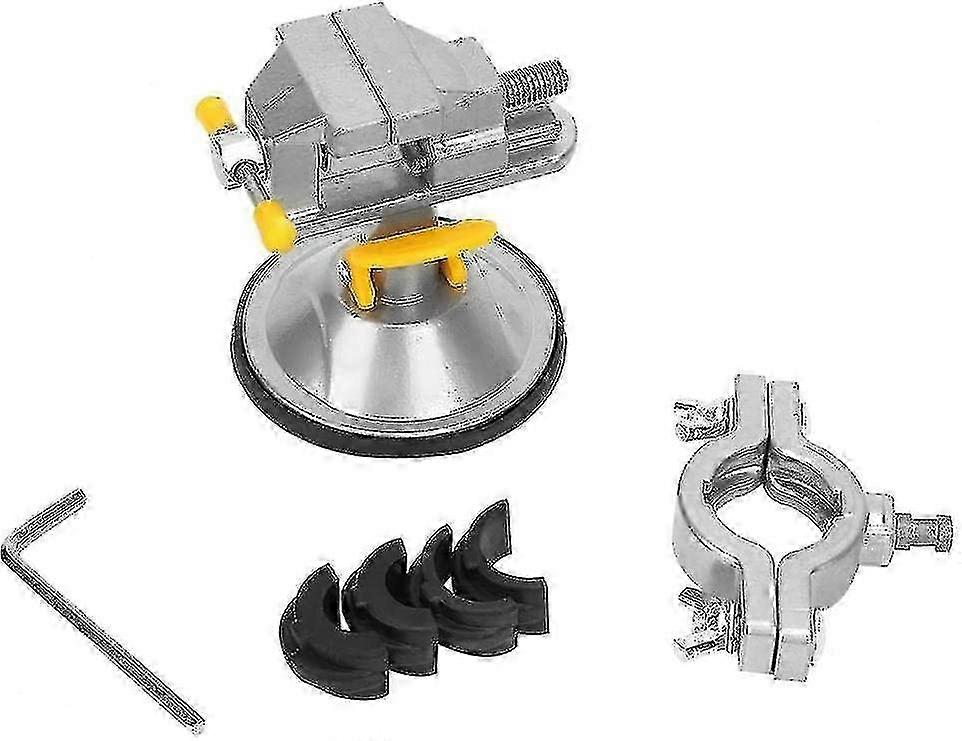 Rotating Suction Cup Vise, 360° Swivel Table Clamp, DIY Workbench Holder, Multi-Angle Adjustable Tool, Secure Grip Hardware Accessory