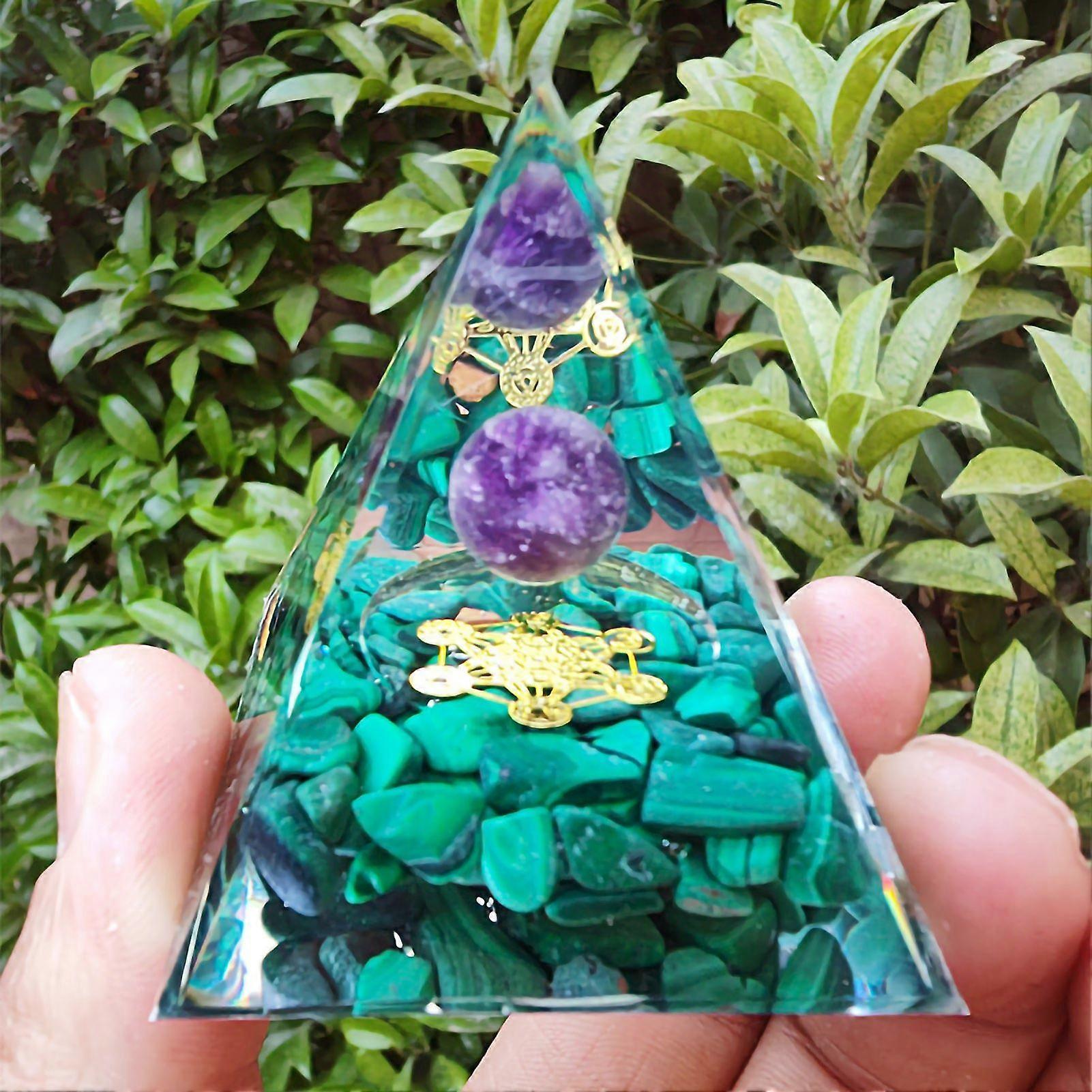 2025 Dernier Modèle Orgone Pyramide Epoxy Processus Exquis Beau 5cm