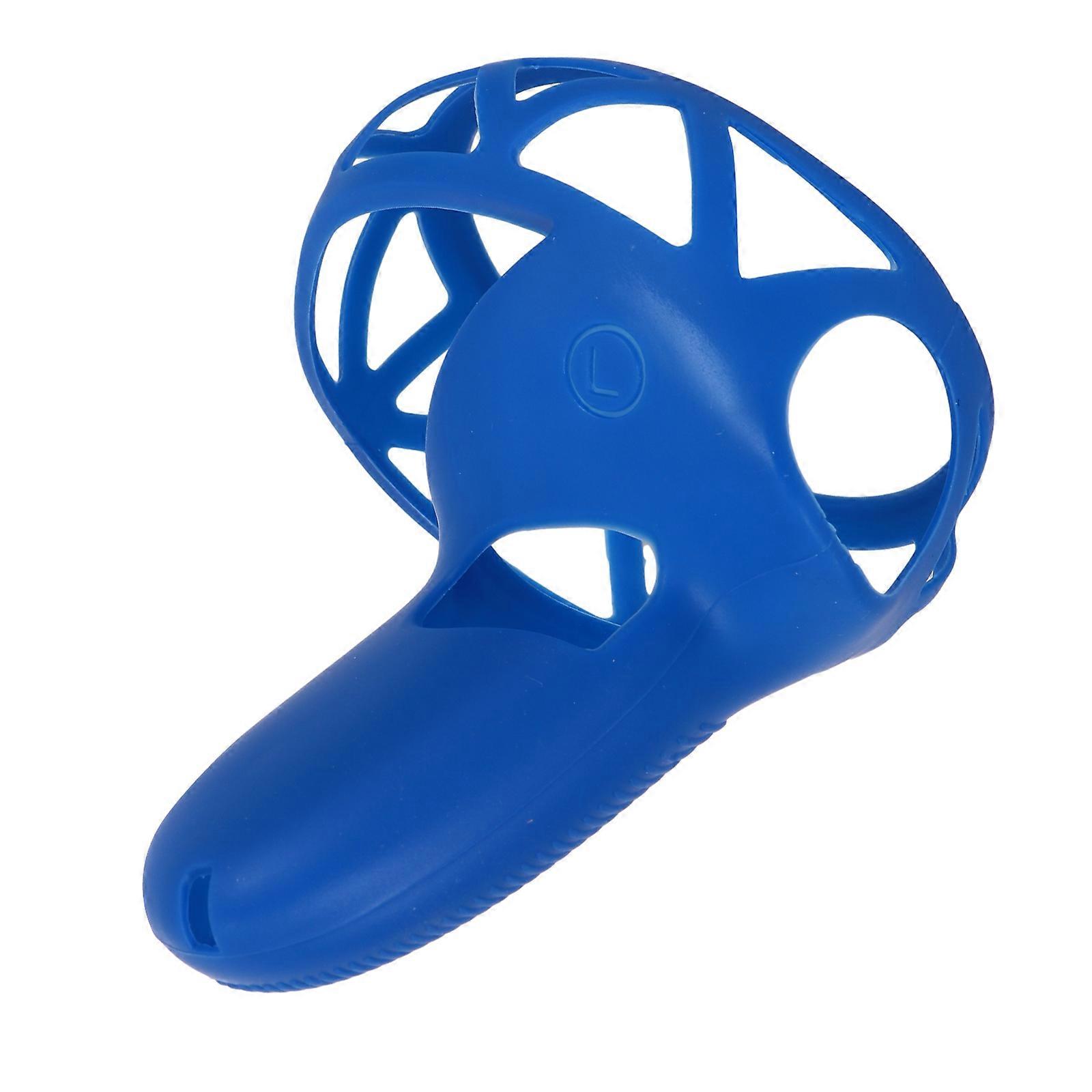 Blue Silicone VR Handle Covers for Protecting Controllers with Anti Shock and Sweat Free Design Fits Most Models 1 Pair