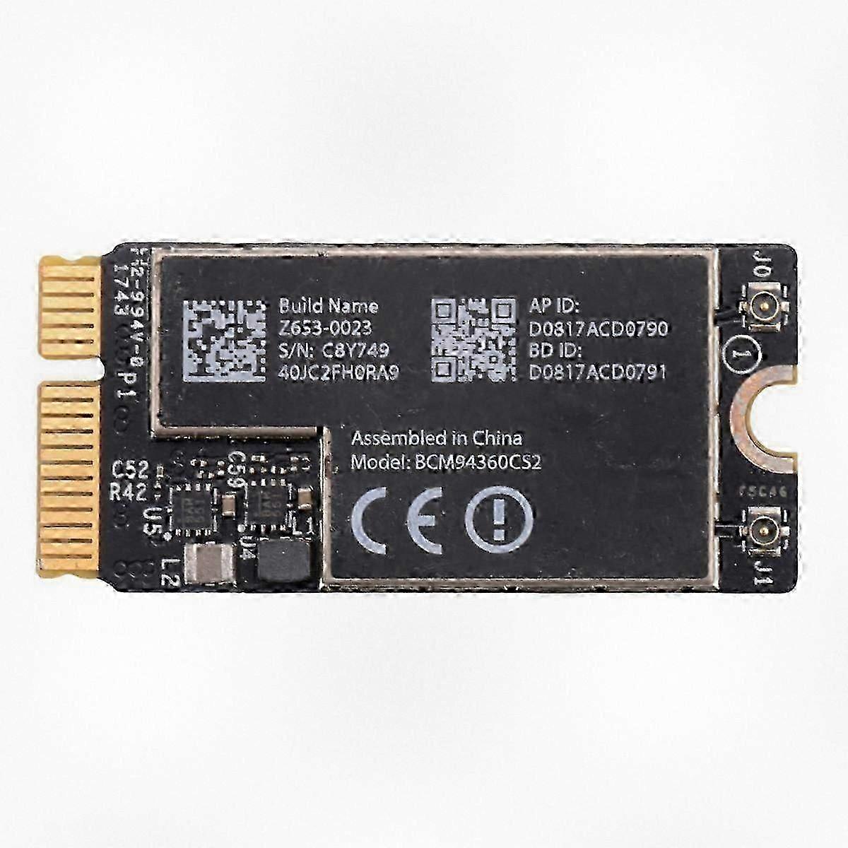 Bcm94360cs2 Draadloze Wifi-kaart met Bluetooth 4.0 802.11ac voor Hackintosh Macos, compatibel met Macbook Air 11-inch A1465 13-inch A-modellen