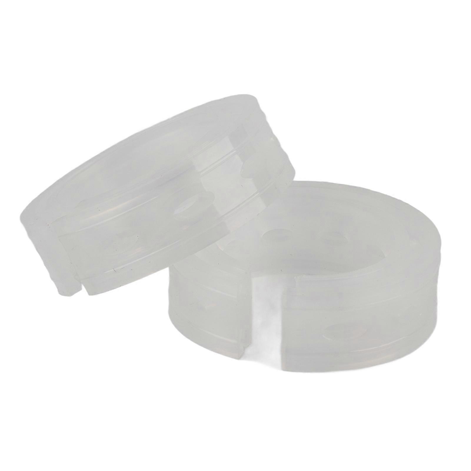 2pc Transparent Car Shock Absorber Retainer TPE Spring Buffer Power Cushion Type D