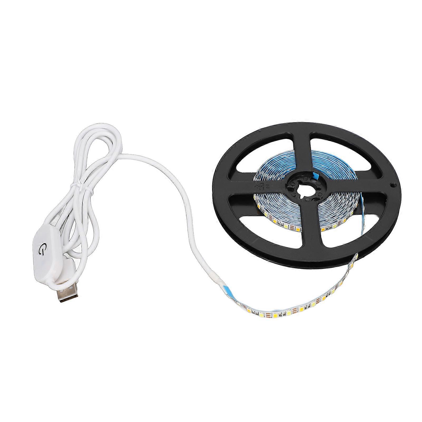 9.8Ft LED Vanity Mirror Light Dimmable Touch Control Flexible Make Up Light Strip USB Plug